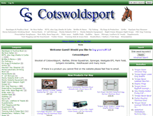 Tablet Screenshot of cotswoldsport.co.uk